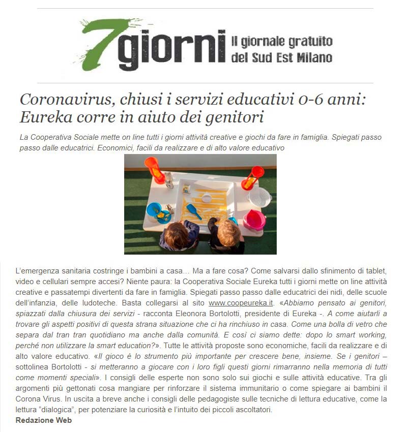 Coronavirus, chiusi i servizi educativi