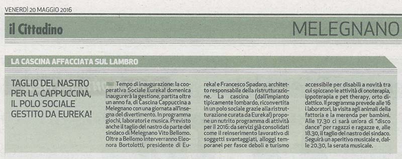 Taglio del nastro per Cappuccina