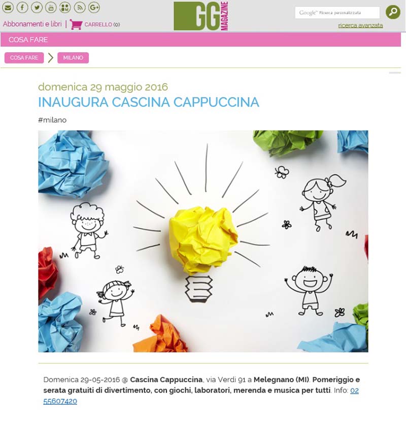 Inaugura Cascina Cappuccina