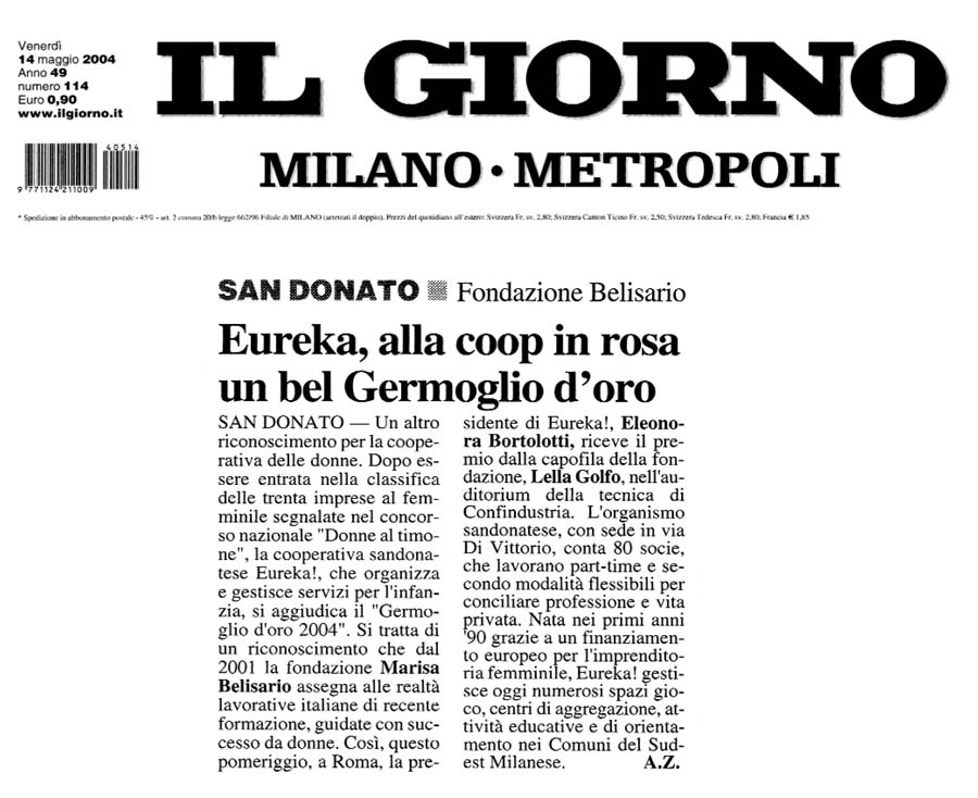 Eureka, alla coop in rosa un bel Germoglio d’oro