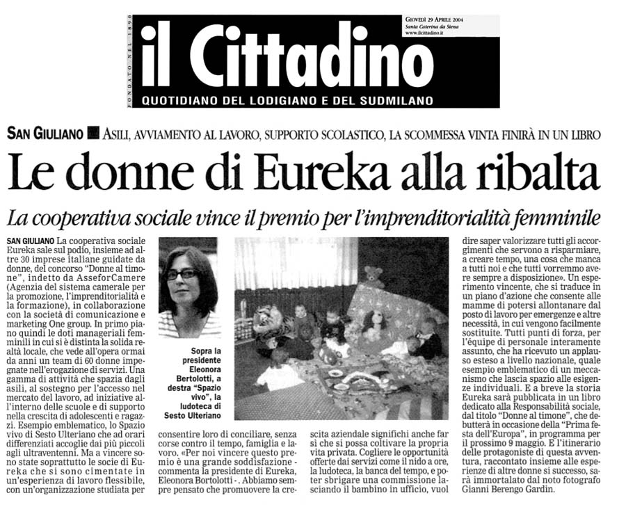 Le donne di Eureka! Alla ribalta