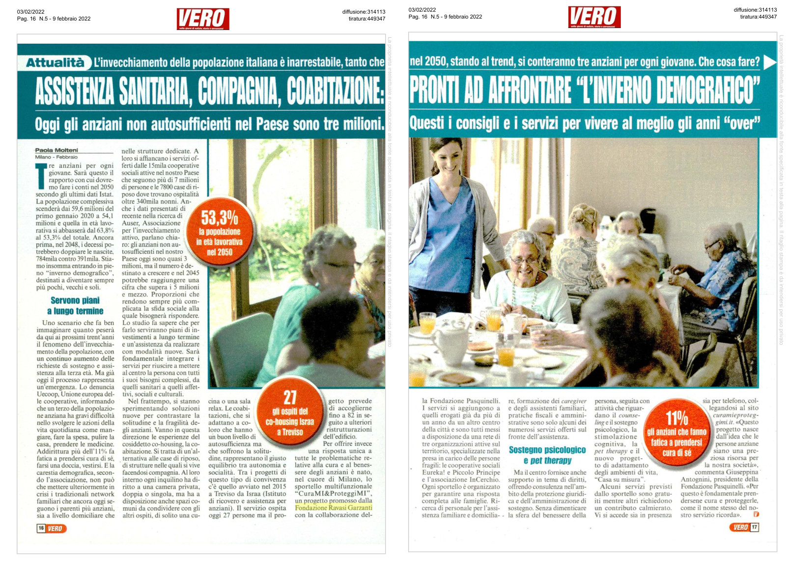 Assistenza sanitaria, compagnia, coabitazione: pronti ad affrontare l’inverno demografico.